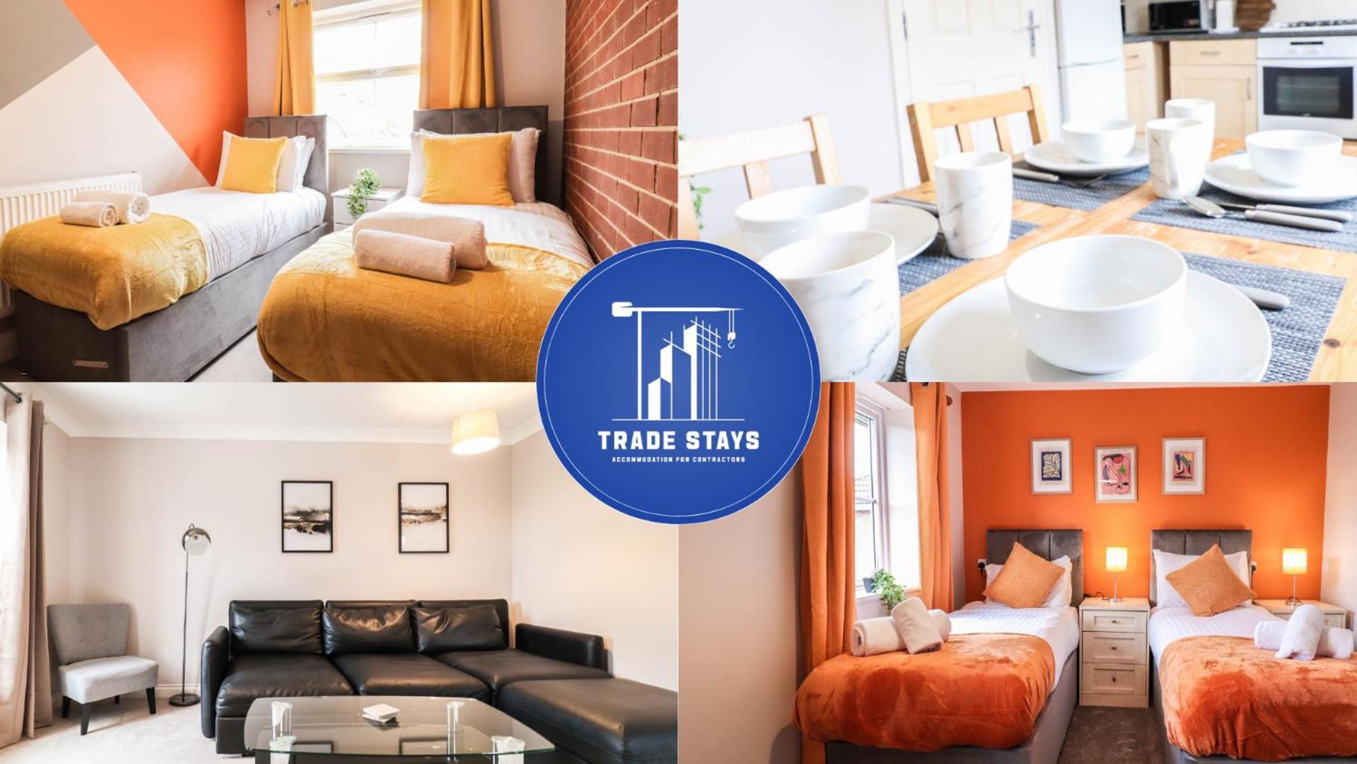 Holiday home Comfortable 4-bedroom With Free Wifi And Driveway